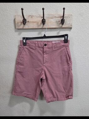 GAP Men’s Dusty Rose Flat Front Chino Shorts